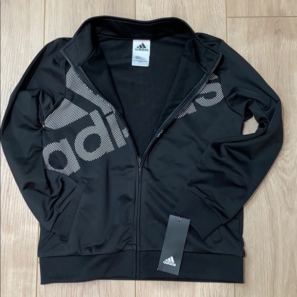 Kids Adidas Logo Tricot Jacket - Picture 2 of 7